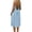 Light Blue, variant on Fashion Women Summer Round-Neck Casual Solid Sleeveless Sleepshirts Sling Backless Dress Pink M