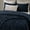 Navy, variant on Wonderful Ruched Velvet Comforter Set - 3-Piece Lightweight All-Season Bedding