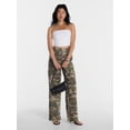 thumbnail image 2 of No Boundaries Wide Leg Cargo Pants, 33.5" Inseam, Women's and Women's Plus XXS-4X, 2 of 6