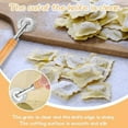 thumbnail image 3 of Rueda cortadora de masa, rueda cortadora profesional para hacer pasta con rodillo, cortadora para hacer fideos, ravioles y pizzas para cocina, 3 of 6