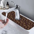 thumbnail image 7 of Vsdgher Golden Snowflakes Kitchen Sink Splash Guard Faucet Mat -1 PC Super Absorbent Fast Drying Mat Sink Gadgets-Splash, Bathroom,Sink Mat,(15" X 5.5" ), 7 of 7
