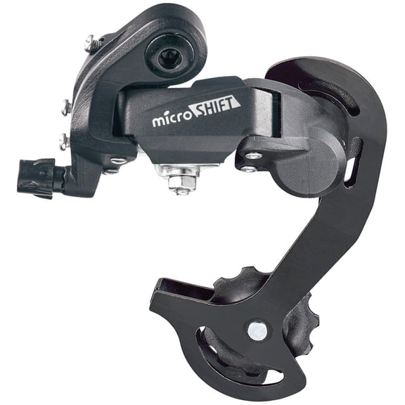 microSHIFT M21 Rear Derailleur - 6,7 Speed, Short Cage, Black