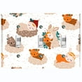 thumbnail image 1 of Metal Light Switch Plate Cover Festive Sleepy Santa Helpers XMS006, 1 of 13