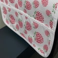 thumbnail image 3 of Fruit Microwave Oven Cover, Summer Design Pattern with Raspberries, Water Resistant Organizer with Pockets for Kitchen, 36" x 12", Dark Coral Fern Green, by Ambesonne, 3 of 4