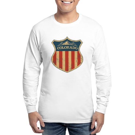 CafePress - Colorado Shield Long Sleeve T Shirt - Unisex Cotton Long Sleeve T-Shirt
