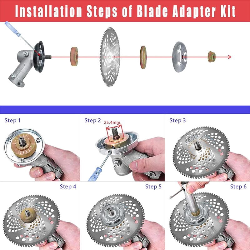 1PC Lawn Mower Weed Trimmer Blade Head 40/60/80 Teeth Wood Mower Disc for Brush Cutter Trimmer Garden Weed Mower Parts