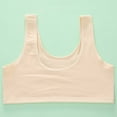 thumbnail image 7 of Training Bras Kids Girls Solid Wire Free Soft Stretchy Bralettes Training Bras Bralettes Girls Sports Bras Beige 10 Years-14 Years, 7 of 7