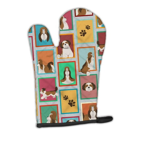 

Lots of Shih Tzu Oven Mitt 8.5 in x 12 in