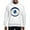 White, variant on - Blue Evil Eye With Gold Accents Sweatshirt - Pullover Hoodie, Hooded Sweatshirt