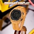 thumbnail image 5 of Men's Digital Watch Waterproof Pedometer Watches Sport Watch Step Counter Calorie Military Watch with Stopwatch Alarm LED Backlight Countdown, 5 of 7