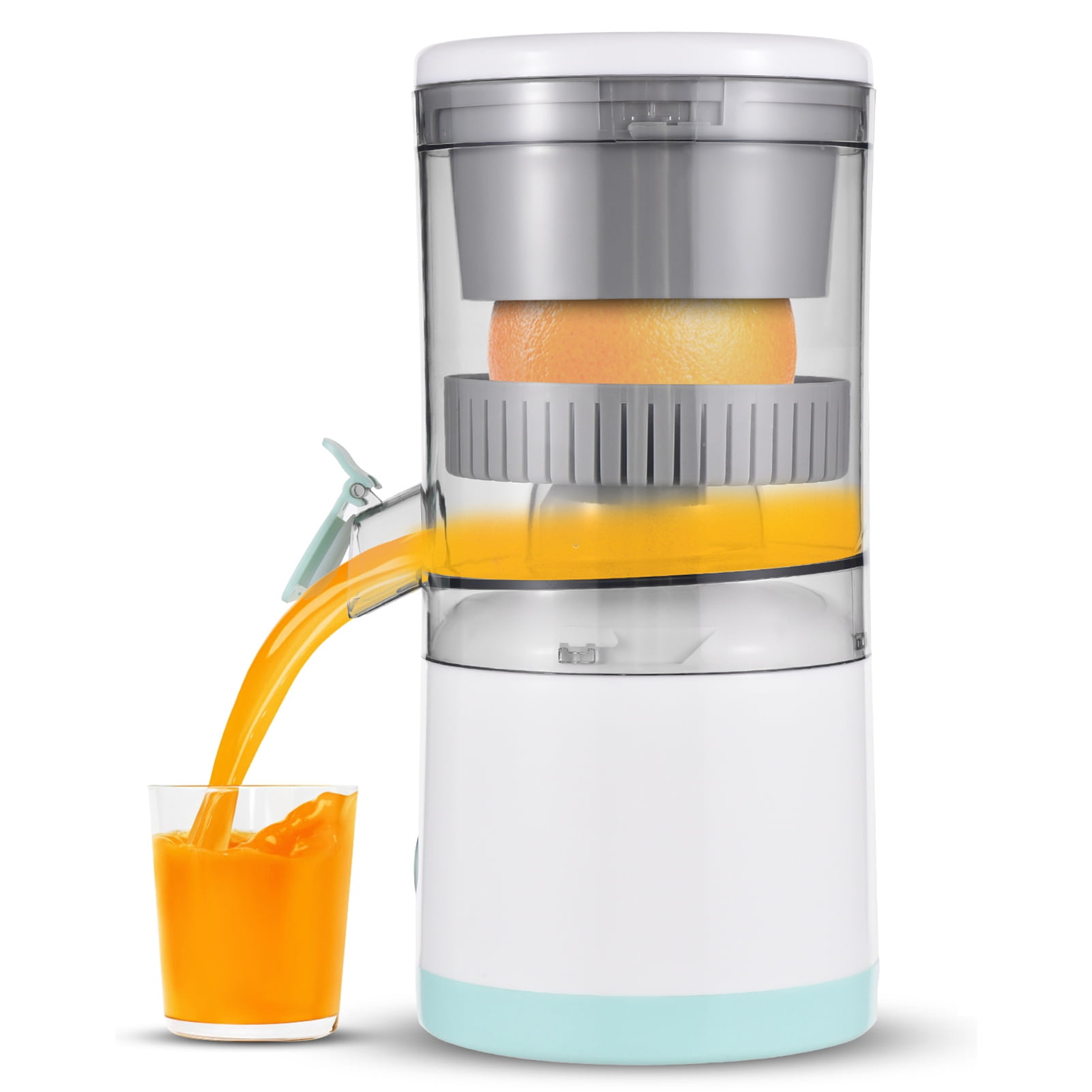 orange juicer squeezer Electric Electric Citrus Juicer Machines with USB and Cleaning Brush Portable Rechargeable Masticating Orange Juicer Lemon Squeezer for Orange Lemon Grapefruit