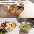 thumbnail image 5 of Insulated Salad & Mixing Bowl Set-  7.9 in Double Wall Stainless Steel Serving Bowls | Dessert Bowl Home Kitchen Essential for Salad, Soup, Ramen, Mixed Fruit, Pasta, Oatmeal, Snacks, 5 of 5