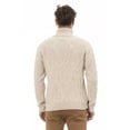 thumbnail image 3 of Alpha Studio Beige Merino Wool Men Sweater, 3 of 3