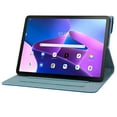 thumbnail image 4 of SaniMore Wallet Case for Lenovo Tab M10 Plus 3rd Gen 10.6" 2022 (TB-125F/TB-128F), PU Leather Magnetic Closure Cover Support Pencil Holder Card Slot & Kickstand Full Body Protective Shell, Blue, 4 of 6