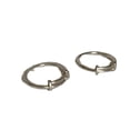 thumbnail image 5 of Nuevo anillo de plata de ley 925 con diseño de perla rota y sencillo, estilo femenino, de lujo, ligero, de alta gama, resistente al color, anillo abierto, 5 of 5