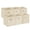 Beige, variant on 12-Pack Fabric Storage Cubes, 11 Inch Square Collapsible Bins with Handles, Foldable No-Lid Organizer Baskets in Macaron Colors for Shelves, Multicolor Metal ring handle