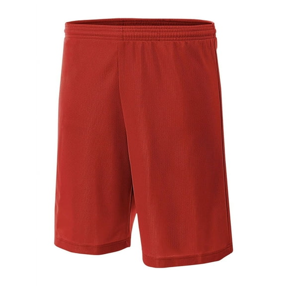 A4 Lined Micromesh Short For Men in Scarlet | N5184