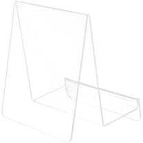 Acrylic Book Display Stand Clear Easel for Vinyl Records Storage Rack and Books 7 Inch