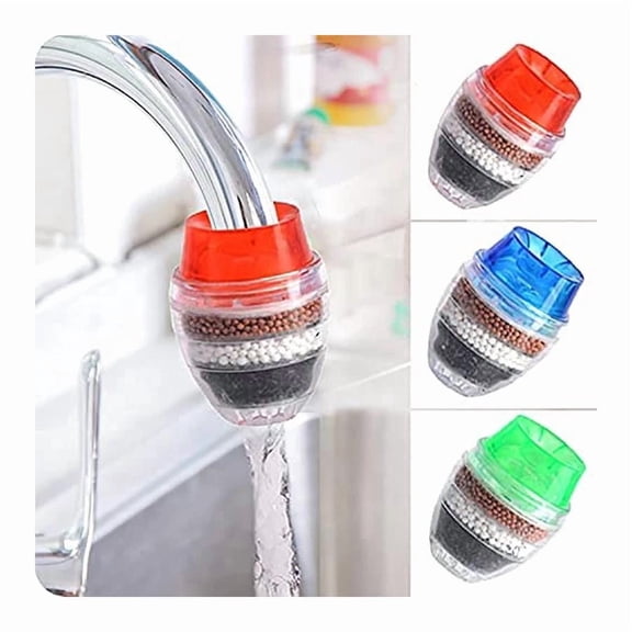 Kitchen Tap Water Filtration Purifier, 3 Pack Faucet Mount Filters