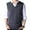 Dark Gray, variant on Mid-aged Men Knitted Sweater Vest Solid Color V-neck Sleeveless Pullover Waistcoat Slim Fit Ribbed Cuffs Tank Top
