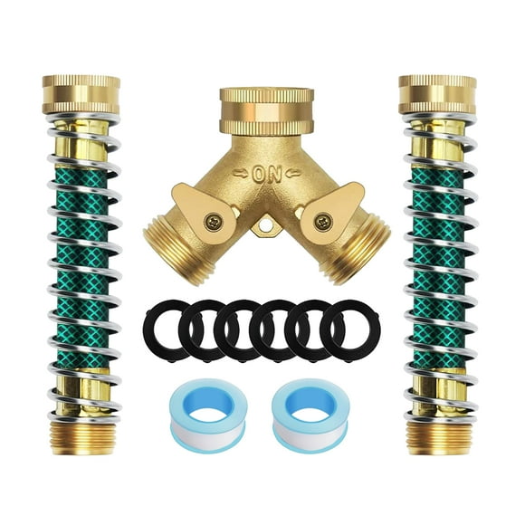 2 Way Garden Hose Splitters 3/4'' Y Way Connector Faucet Diverter Tap Hose Connector Hose