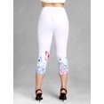 thumbnail image 4 of Leggings Talla Extra Recortados Mariposa Rosegal Leggings de talla grande, 4 of 5