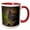 Red/White, variant on 3drose, State Capital in Boise, 11oz Two-tone Green Mug