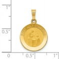 thumbnail image 4 of Finest Gold 14K Yellow Gold Polished Satin First Holy Communion Medal Hollow Pendant, 4 of 4