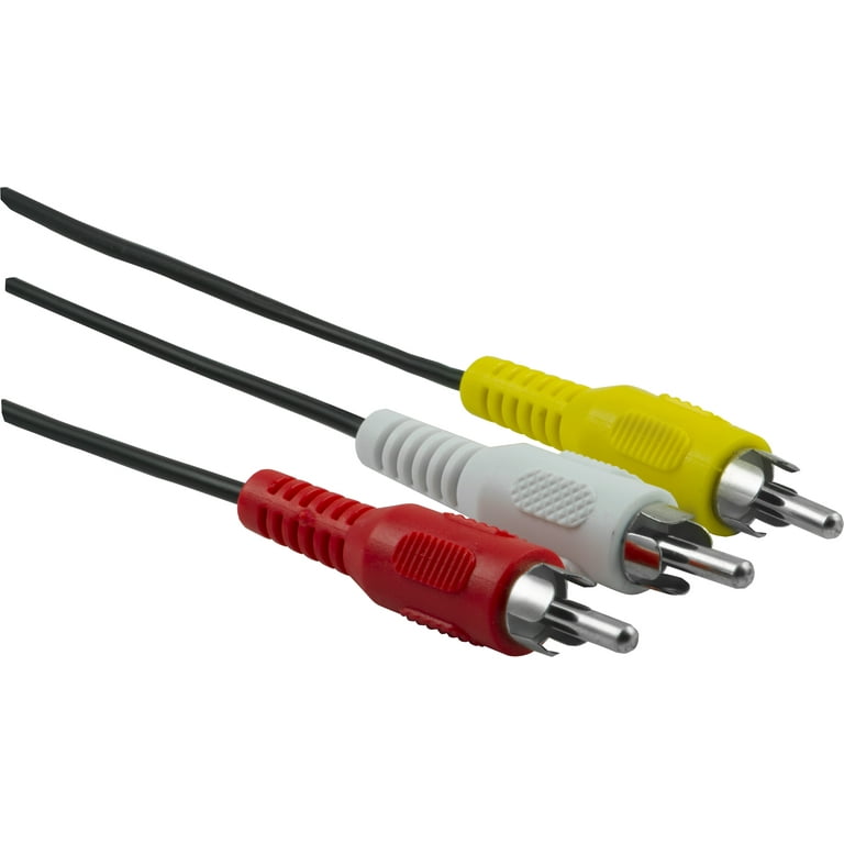 onn. 6' A/V Composite Cable, RCA Connectors, 100008650