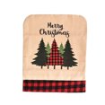 thumbnail image 1 of Cartoon Christmas Chair Cover Home Party Hotel Bar Wedding Props with Grid Lace Xmas Tree Car Flower Slipcover Kitchen Party Xmas Tree, 1 of 8