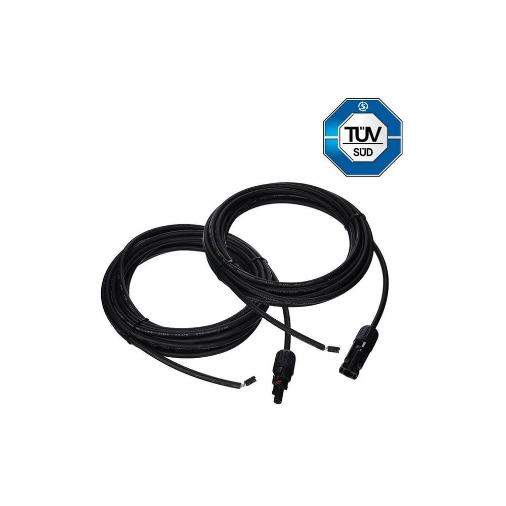 Renogy 20ft 12AWG Solar Panel Extension Cables For Solar Power System