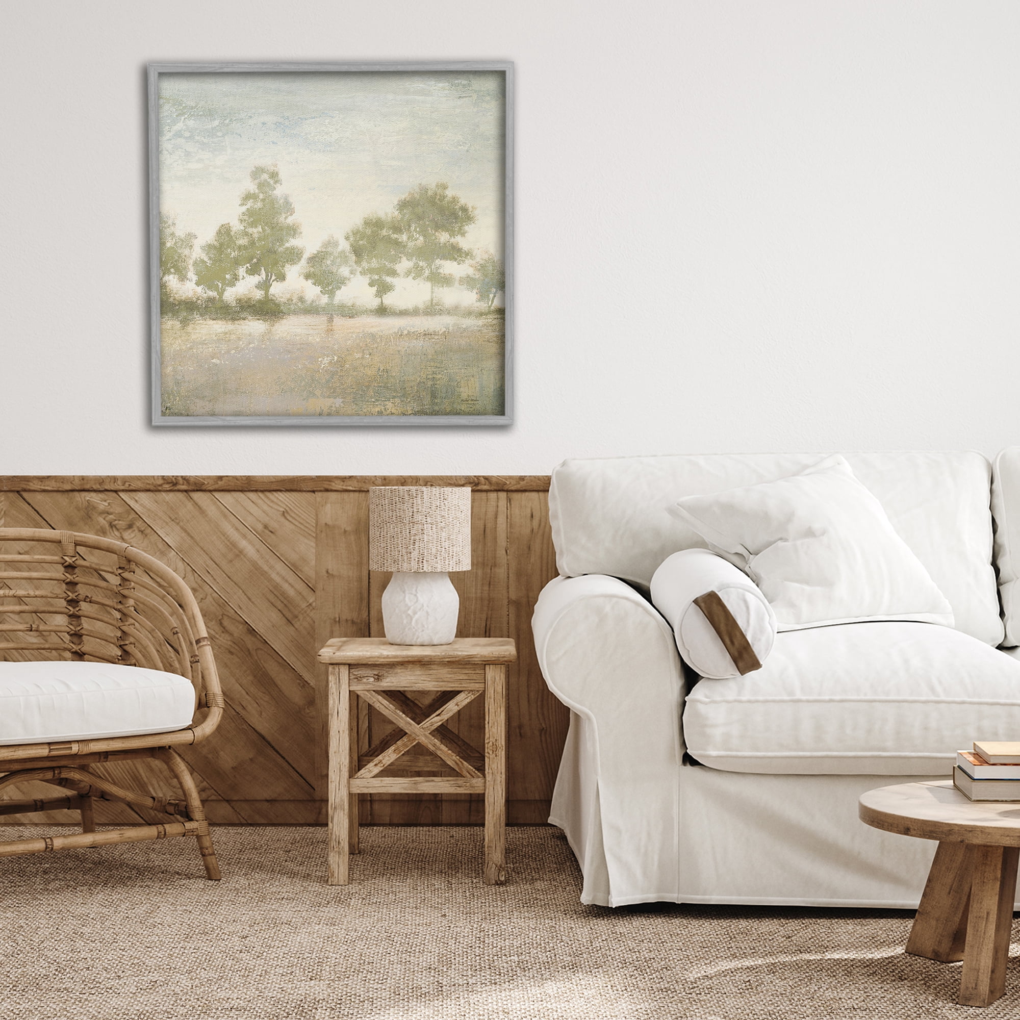 Stupell Industries Forest Light Landscape Gray Framed Giclee Art, design by Michael Marcon