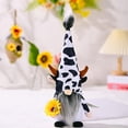 thumbnail image 3 of Muñeca decorativa HUOGUO Bee Festival sin rostro con forma de gnomo con forma de vaca, 3 of 5