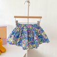 thumbnail image 2 of Ruyang Girls Summer Cute Floral Skirt Shorts Loose Ruffle Wide Leg Swing Shorts Pull-On Active Skort Comfort Bottoms, 2 of 4