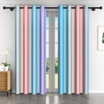 thumbnail image 3 of Lfeey Pink and Blue Ombre Curtains, Blackout Curtain for Bedroom/Living Room, 42x96 inch, Set of 2, 3 of 6
