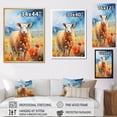thumbnail image 4 of Designart "modern Sheep Grazing I" Animals Floater Framed Canvas Art Print, 4 of 7