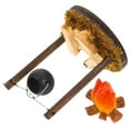 thumbnail image 5 of unbranded 2 Pcs Miniature Fairy Garden Campfire Resin Campfire Model Miniature Dollhouse Stove Fake Campfire Decor For Dollhouse Furniture Garden Outdoor Decor, 5 of 8