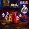 thumbnail image 2 of 2 Pack Outdoor Solar Garden Light Firework Lights 180 LED Waterproof Garden Decor Lights for Patio Multicolor, Halloween Outdoor Decor, 2 of 10