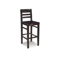 thumbnail image 2 of The Hamptons Collection Set of 2 Dark Rustic Color Bar Stool with Comfortable Angled Back 48", 2 of 2