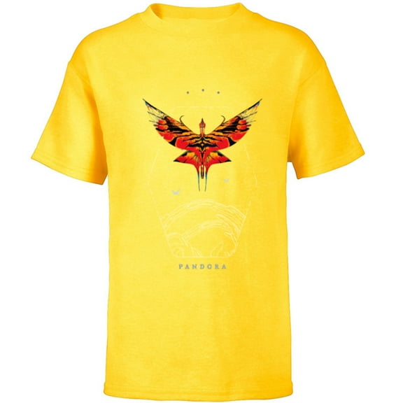 Avatar Pandora Creature Last Shadow the Great Leonopteryx - Short Sleeve T-Shirt for Kids - Customized-Yellow