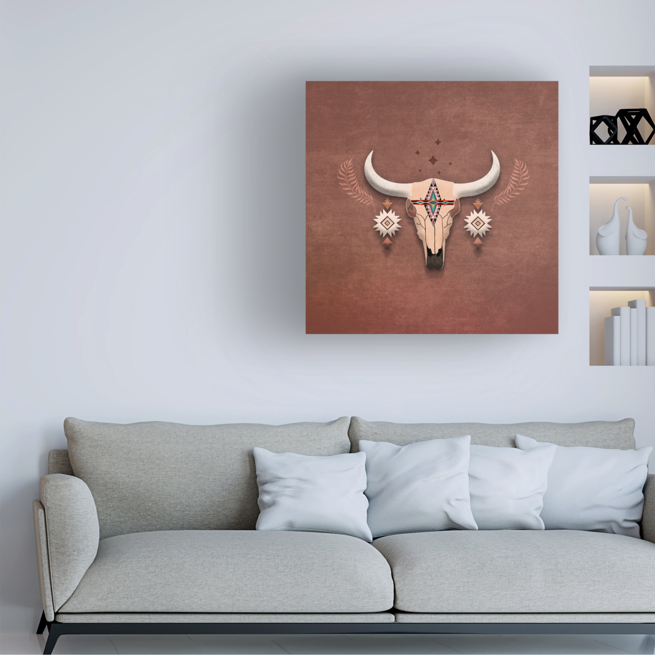 Trademark Fine Art Emel Tunaboylu Skull02 Canvas Wall Art