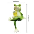 thumbnail image 2 of Resin Frog Planter Decor - Drinking Design, Weather-Resistant, for Garden/Patio/Pot Ornaments, 2 of 3