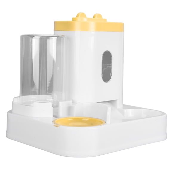 2 in 1 Large Capacity Pet Food Water Dispenser, Practical Automatic Cat Feeder and Waterer for Dog Puppy, with Visualizable Window, for Cat Kitten Rabbit