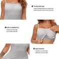 thumbnail image 3 of COMFREE Womens Camisoles Tops with Built in Padded Bra Basic Breathable Tank Top(S-3XL), 3 of 6