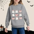 thumbnail image 6 of cocolona Girls Halloween Sweatshirts Crewneck Long Sleeve Cute Graphic Shirts Fall Winter Casual Pullover Tops 2-6 Years, 6 of 7