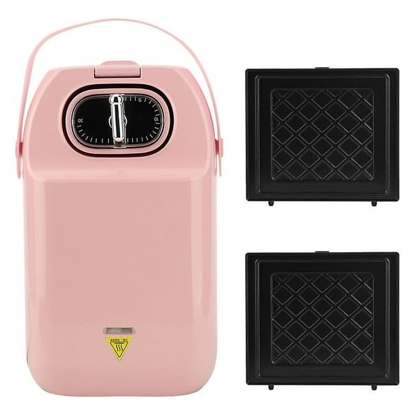Household Sandwich Toaster - Multi-Functional Breakfast Maker (Pink, us Plug)