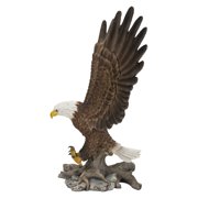 Hi-Line Gift 6 in Flying Eagle Garden Statue, Durable Polyresin, Intricate Detail