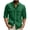 Army Green, variant on Mens Waffle Button Down Shirt Jacket Long 3/4 Sleeve Loose Fit Cuban Summer Beach Plain Tops with Flap Pockets Beige