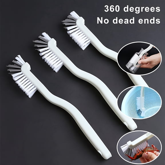 ACDANC Dish Brush Kitchen Cleaning Brush Bottle Brush Bathroom Scrub Brushes Sink Household Pot Pan Edge Corners Tile Lines Brush with Stiff-1 Pcs