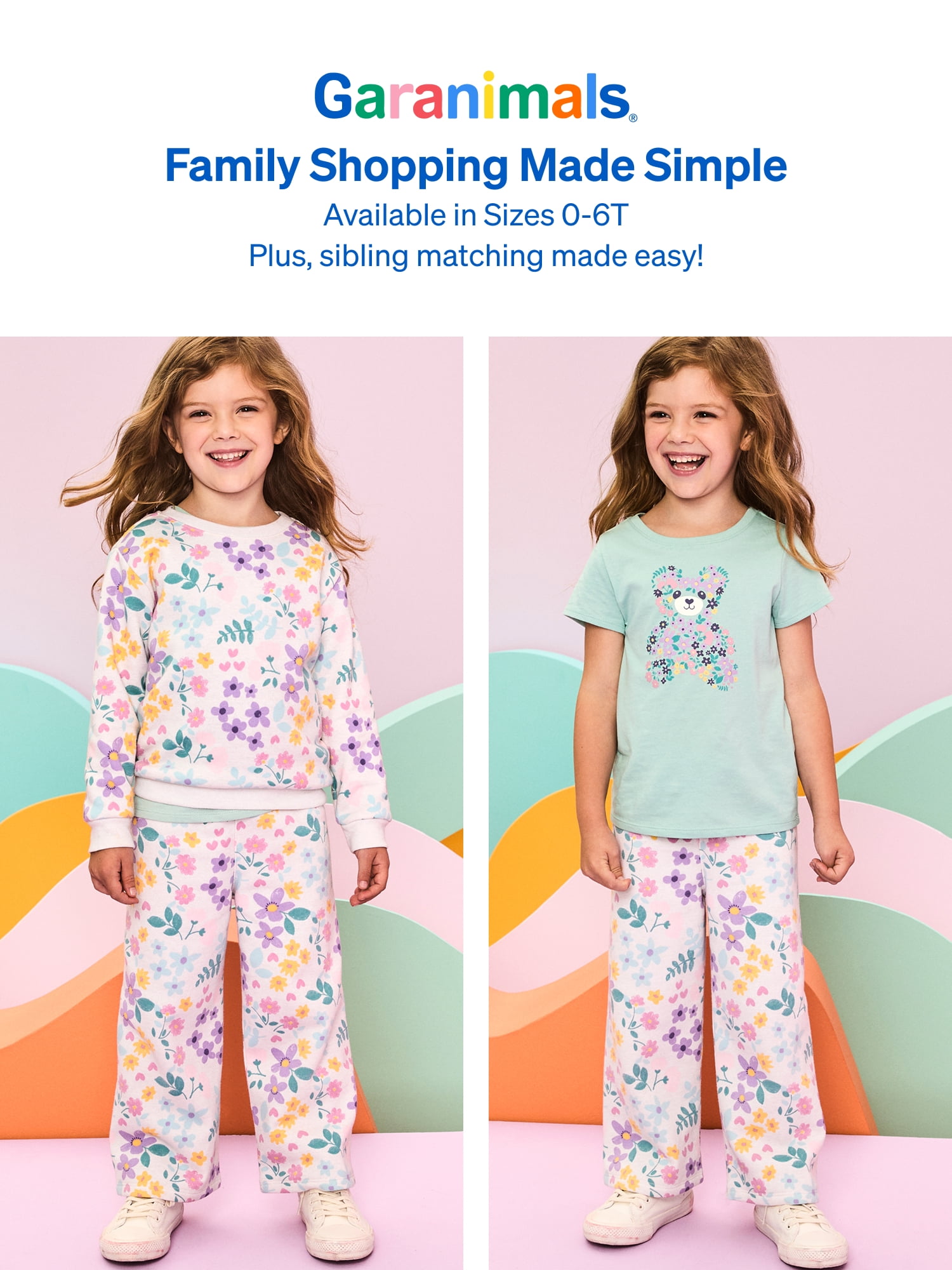 Garanimals Baby & Toddler Girl 3-Piece Outfit Set, Sizes 0-6T